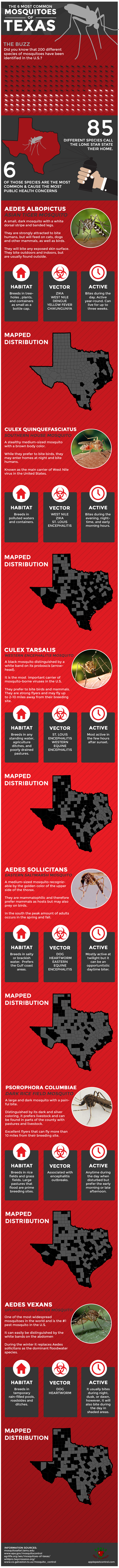 6 most common mosquitoes in texas